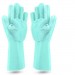 Dishwashing silicon hand gloves